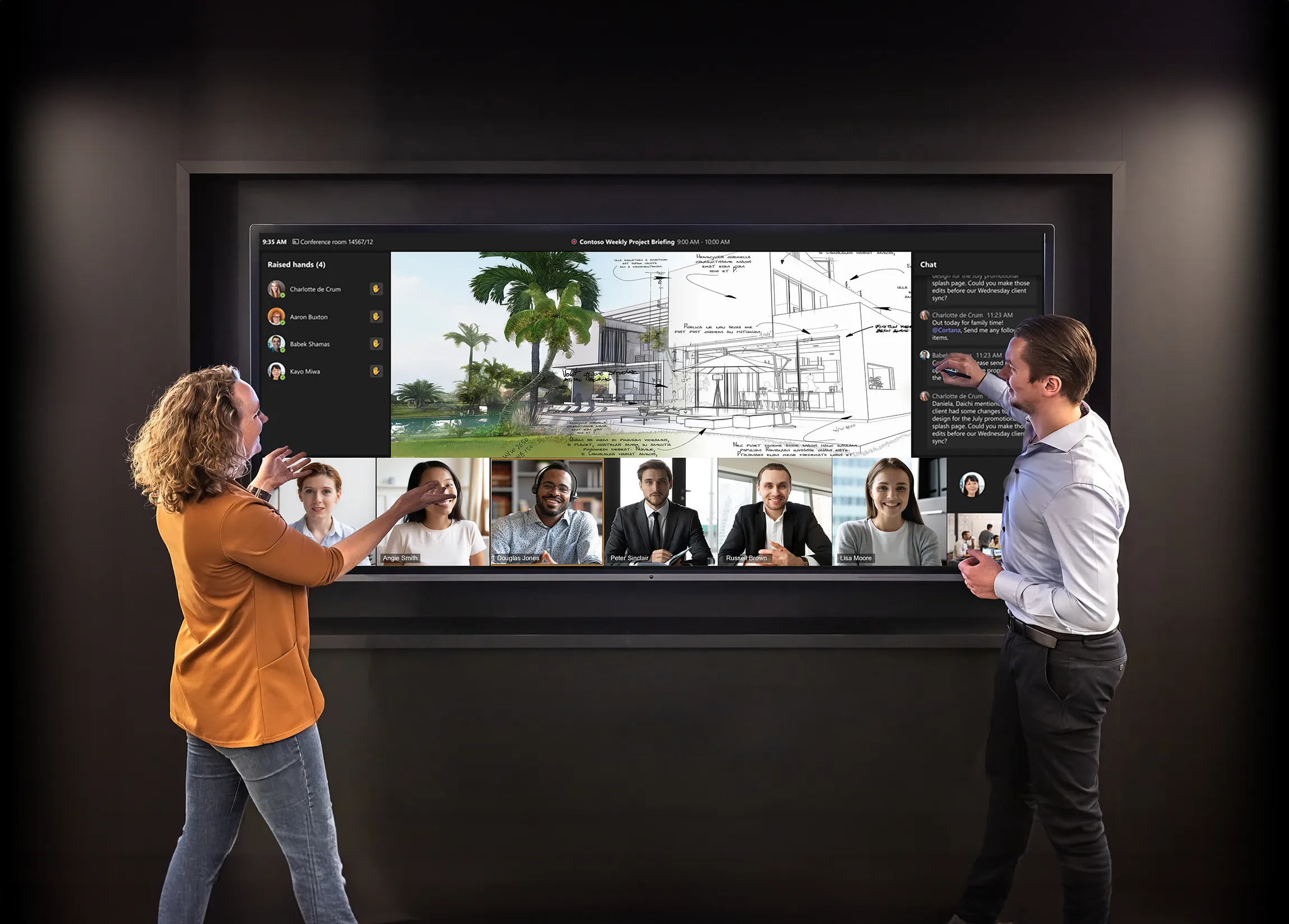 Avocor L series displays Microsoft Signature teams rooms Avocor L series Microsoft Signature teams rooms